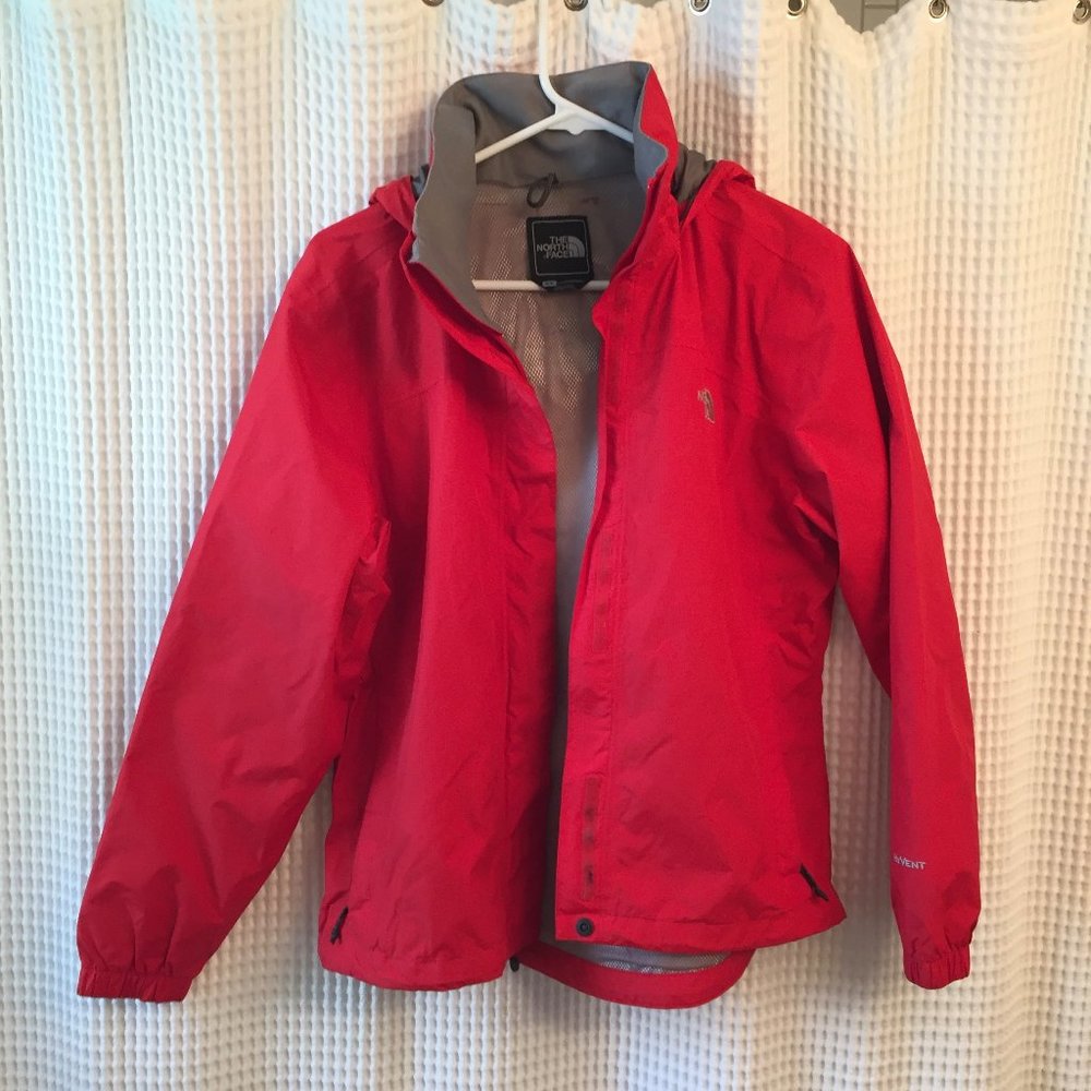 Red North Face HyVent Venture 2 Rain Jacket - S
